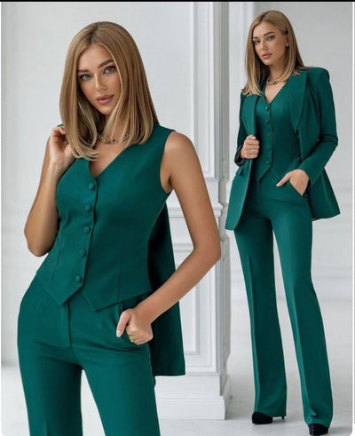 Tailleur "Elena" (Giacca + Pantalone + Gilet)