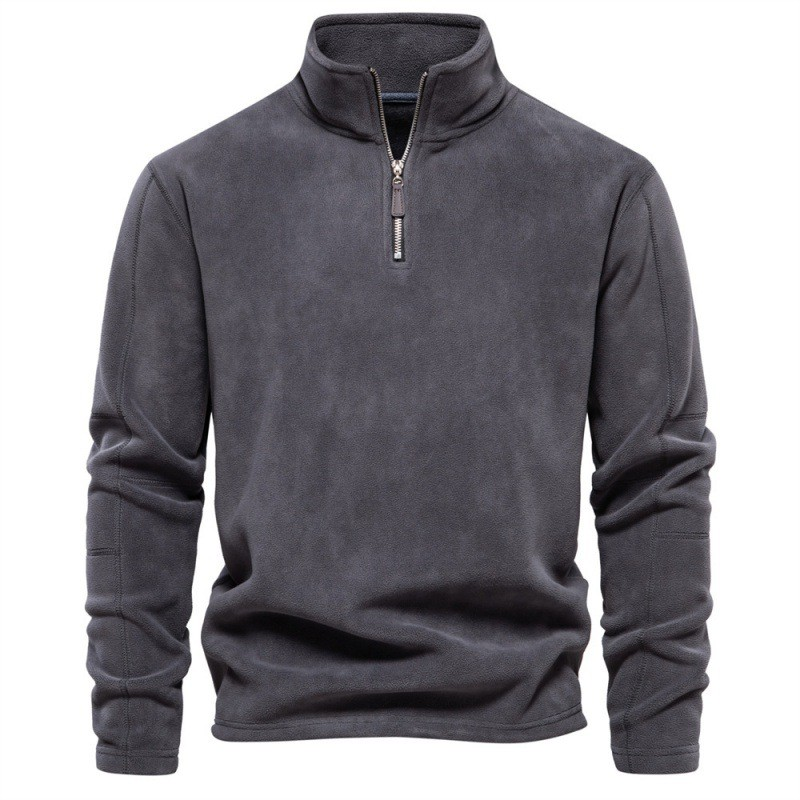 Fabio™ | Pullover in Pile con Mezza Zip